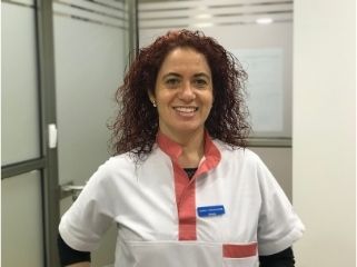 María Monteserían administrativa clínica podológica IMQ Doña Casilda